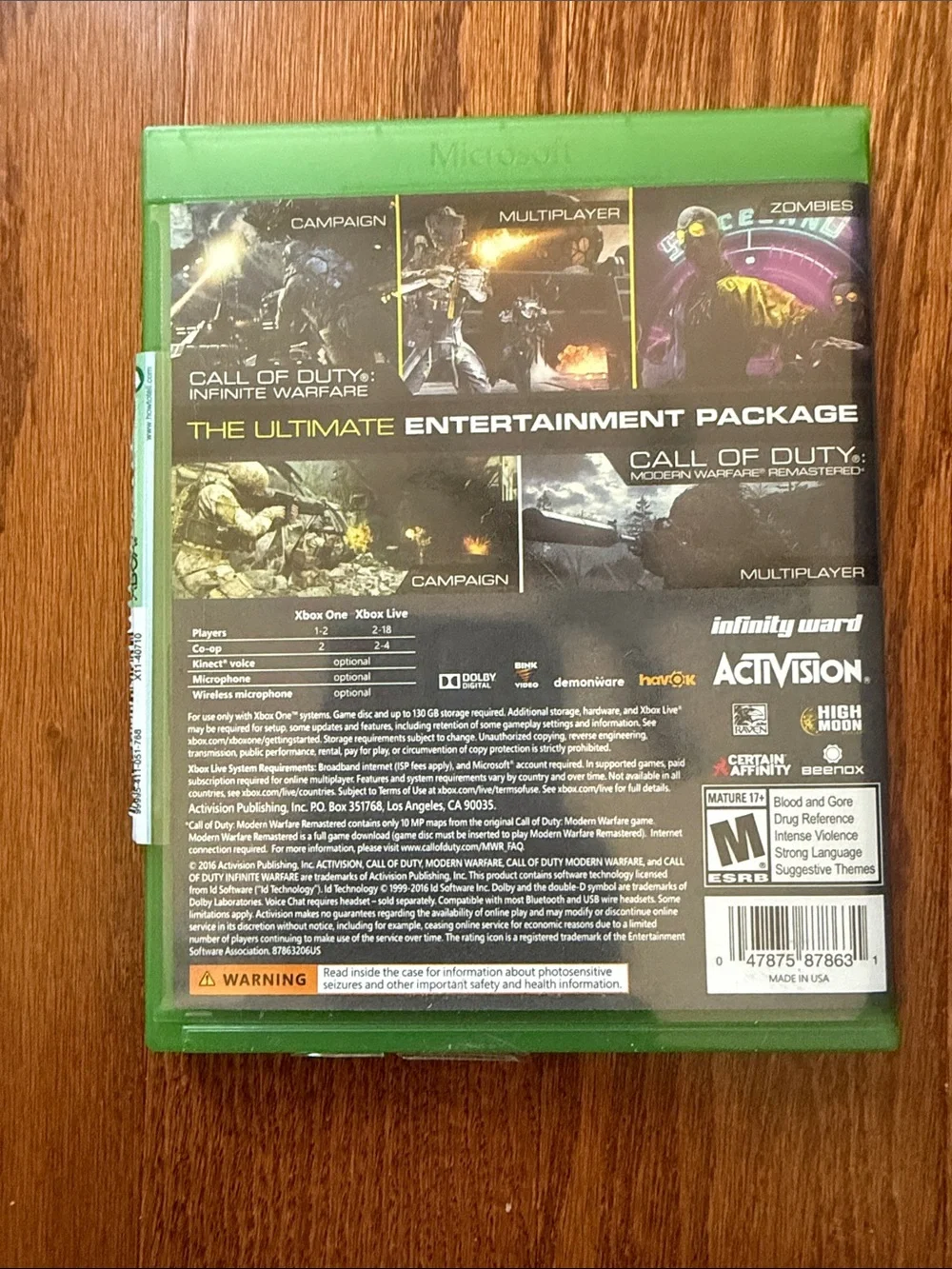 Microsoft call duty